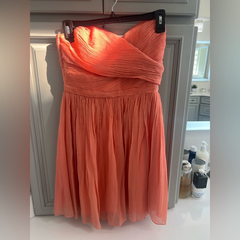 J. Crew Peach Strapless Dress